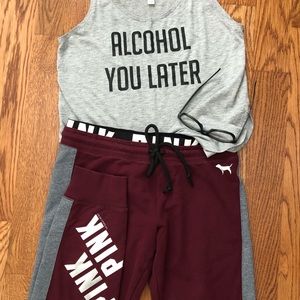 Victoria’s Secret PINK Garnet Joggers